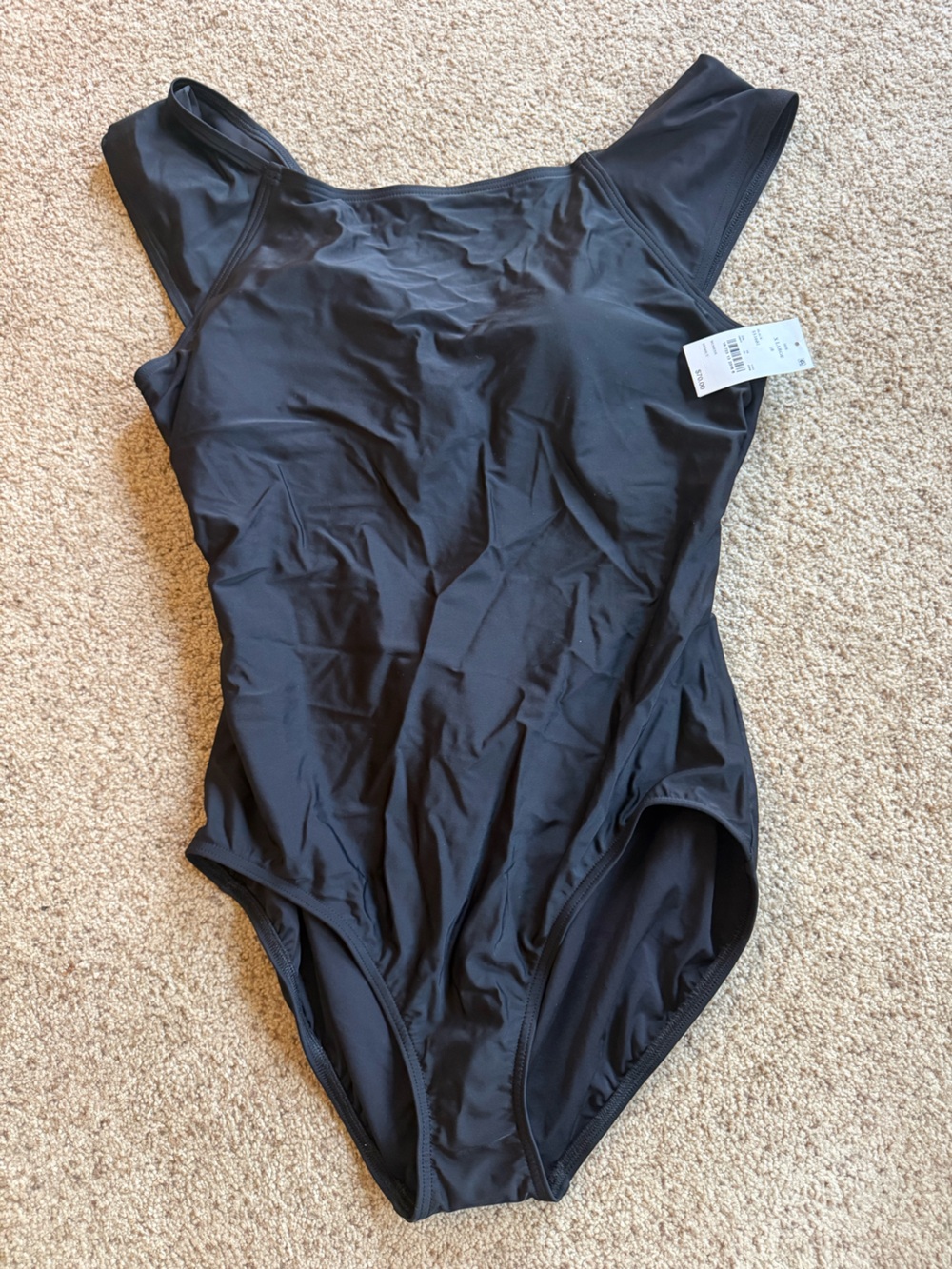 NWT Land’s End Women's Black One-Piece Swimsuit Size XL/18